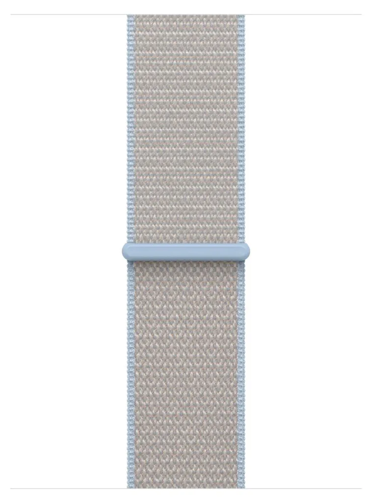 Bracelet de sport pour montre connectée en textile tressé gris Apple