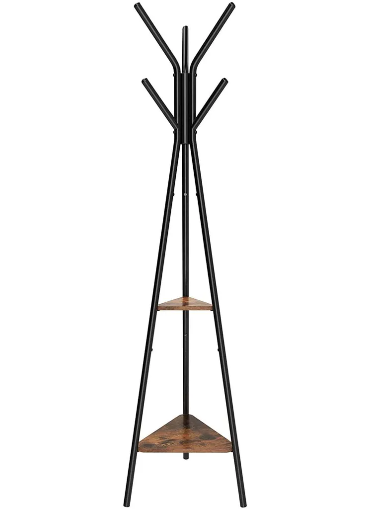 Support de plancher en bois LOFT pour vêtements - Portant robuste 120cm