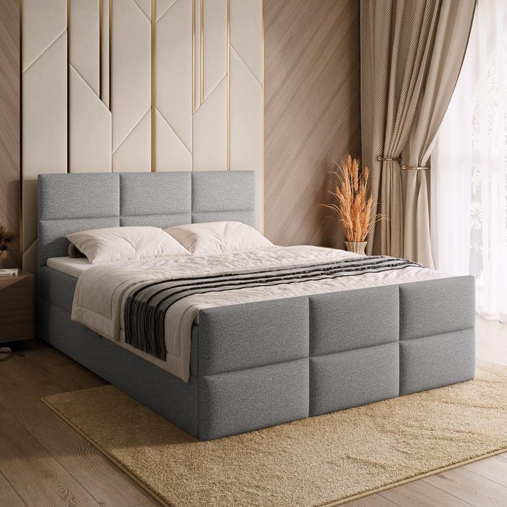 BroMARKT Boxspringbett BOSTON DUO mit 2 Bettkasten, Produktbild 
