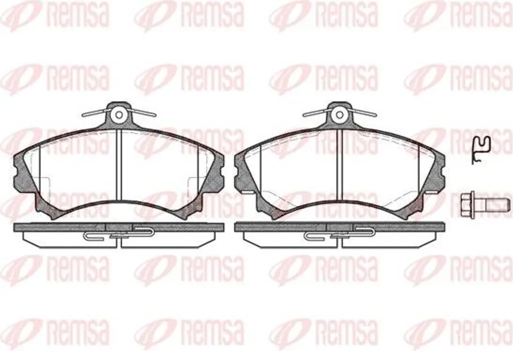 Plaquettes de frein pour Mitsubishi Space Star et Carisma REMSA 0590