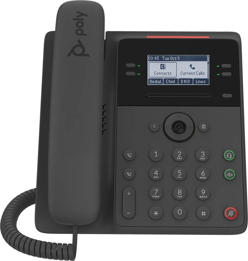 Poste téléphonique IP PoE Poly Edge B30 pour entreprises et PME