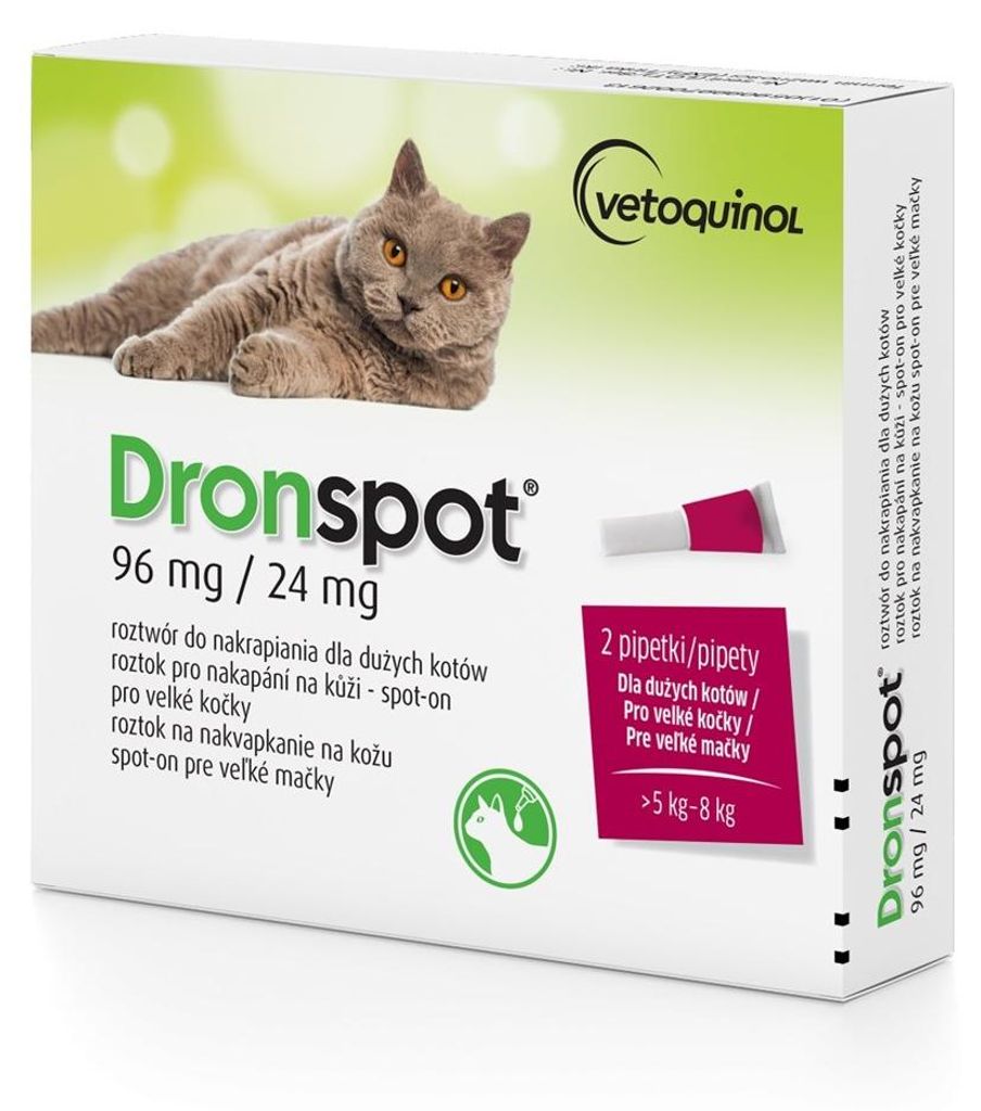 Vetoquinol Dronspot, chat, gouttes, adulte, tube Image du produit 