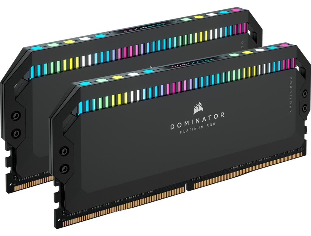 DIMM 32 GB DDR5-6200 (2x 16 GB) Dual-Kit (schwarz, CMT32GX5M2X6200C36, Dominator Platinum RGB, INTEL XMP)