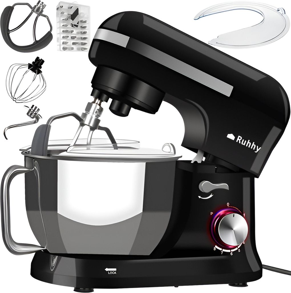 Ruhhy 16746 Robot da cucina 4,5 L, 1700 W nero Immagine del prodotto 