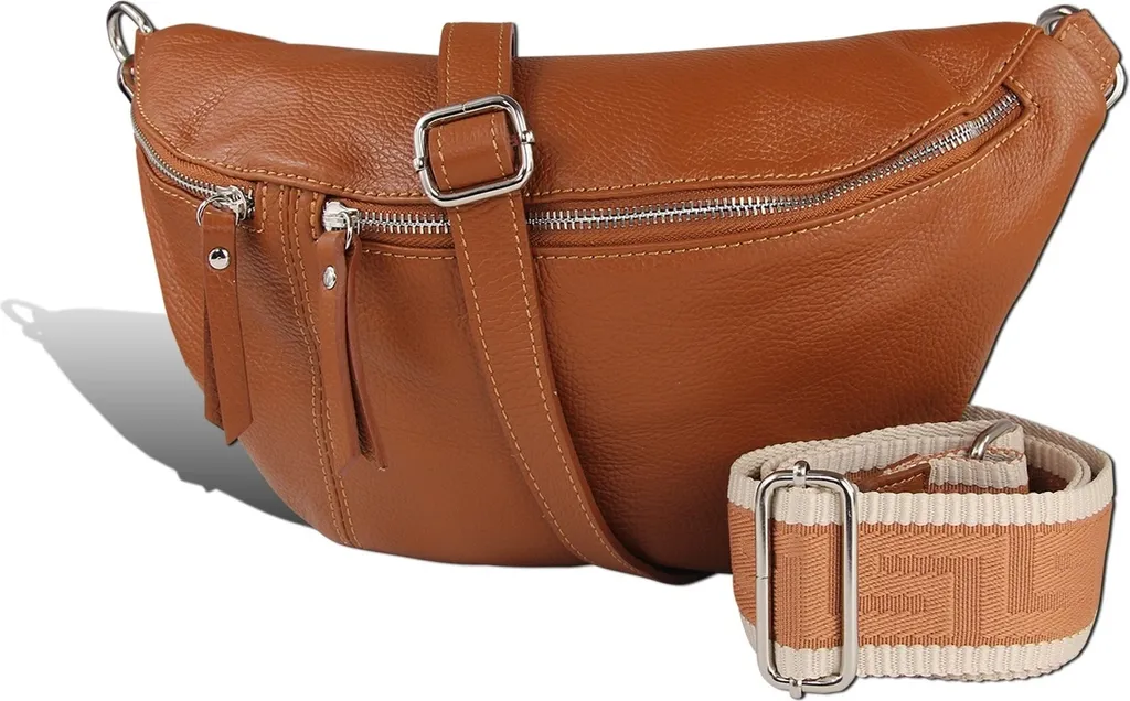 Marsupio Toscanto D2OTT821BC Crossbody Pelle Marrone Chiaro