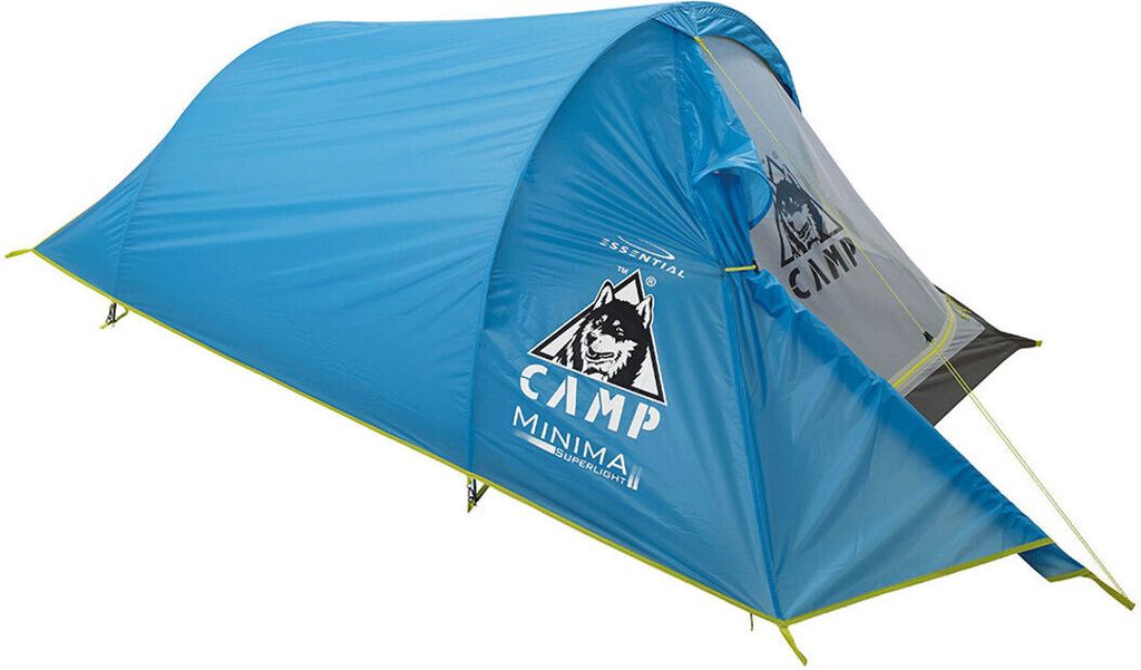 Camp Minima 2 SL Tunnelzelt für 2 Personen, 1500g, Packmaß 33x16cm, blau