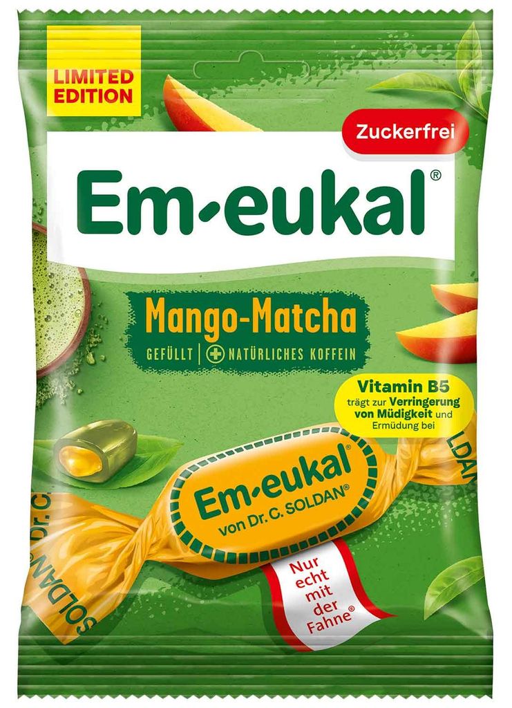 Em-eukal Mango-Matcha zuckerfrei 75g Produktbild 