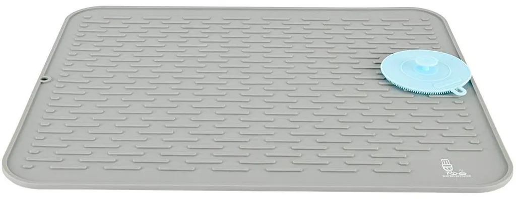 Tapis de séchage silicone anti-moisissure XL 54x46cm pour vaisselle propre