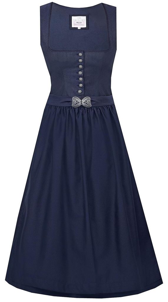 Dirndl Kitzingen 75cm Länge nachtblau 36 Produktbild 