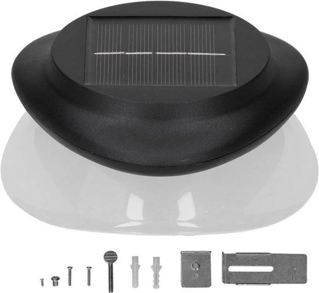 Luminaire solaire 9 LED étanche avec capteur automatique pour extérieur