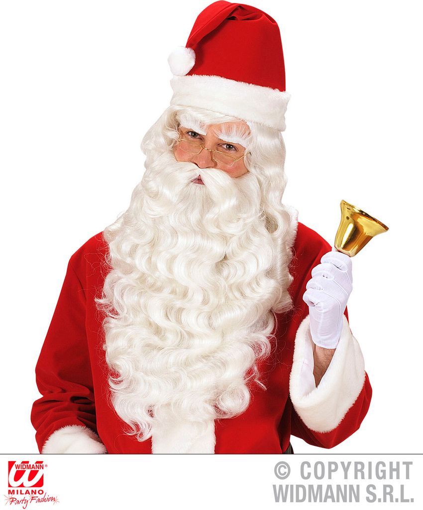 Santa Claus Weihnachtsmann Perücke, Bart, Augenbrauen Produktbild 3