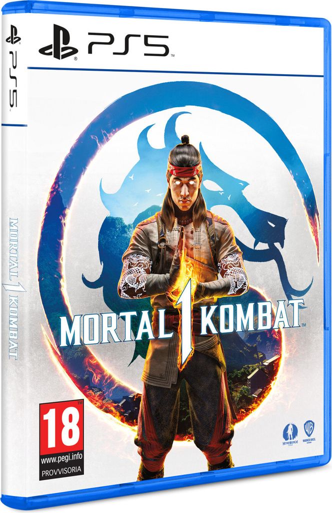 The image shows the front cover of the Mortal Kombat 1 game for PlayStation 5.