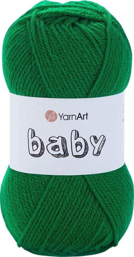 Yarn Art Baby 338 Dark Green Przędza dziewiarska Zdjęcie produktu 