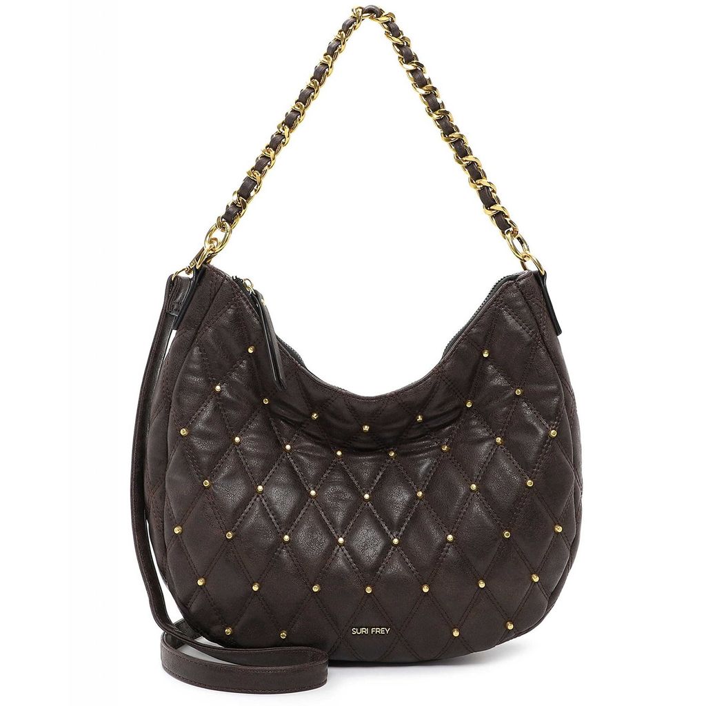 SURI FREY Umhängetasche Schultertasche Corey Hobo Bag Brown dunkelbraun