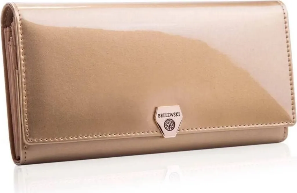 Idee Regalo Donna: Portafoglio Betlewski Oro BPDVS100 in Confezione