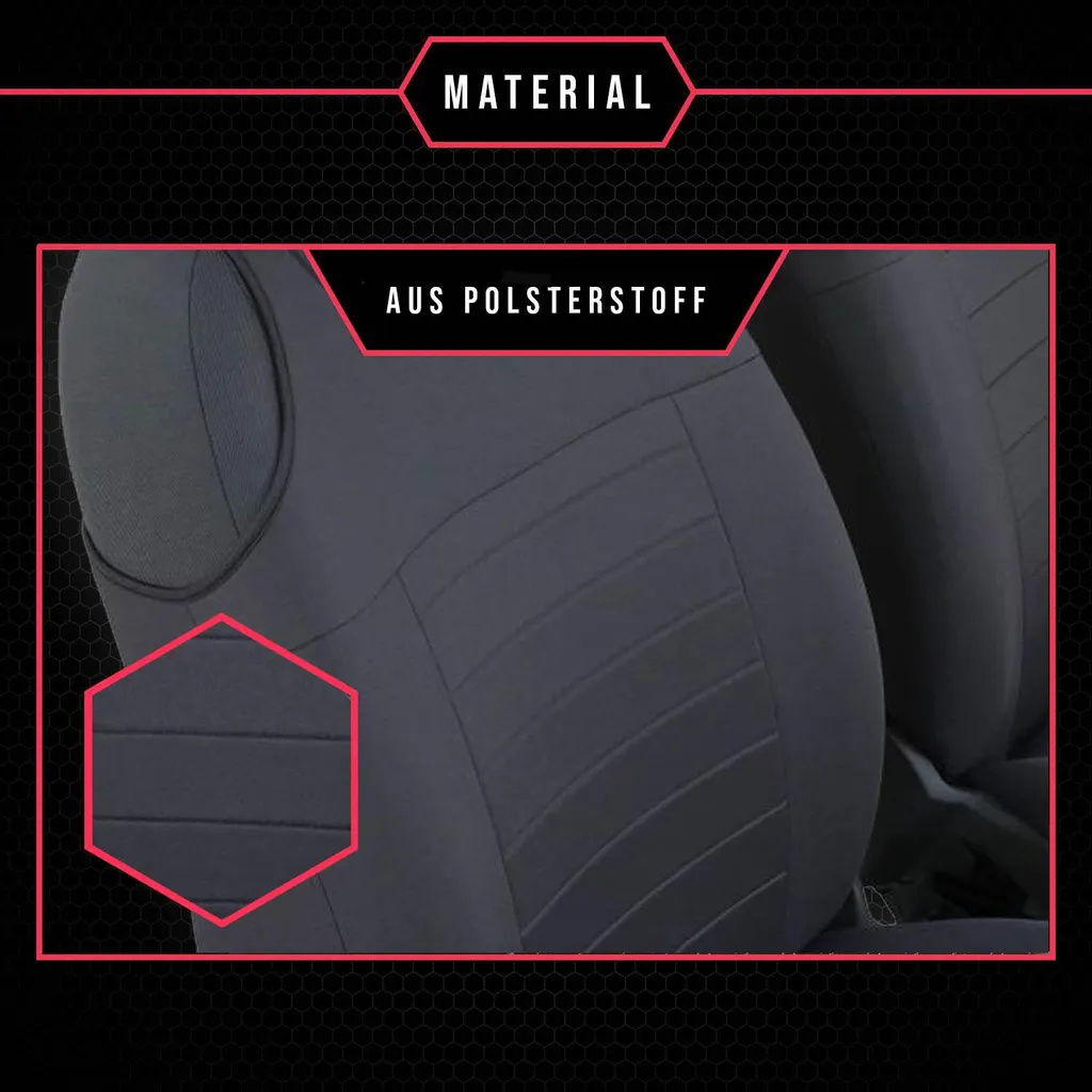 Coprisedili Auto Ford Fiesta MK4 Grigio Universali Set 2 Posti Anteriori - 2