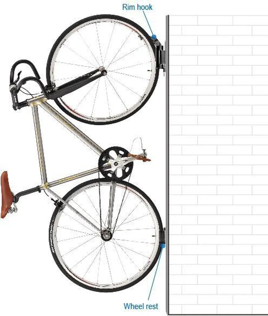 Support Mural Vélo Ibera IB-ST17 : Solution Anti-Encombrement Pivotante - 6