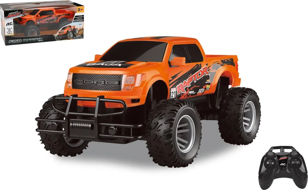Voiture radiocommandée Ford F150 Raptor 1:18, antichoc et sans coupure