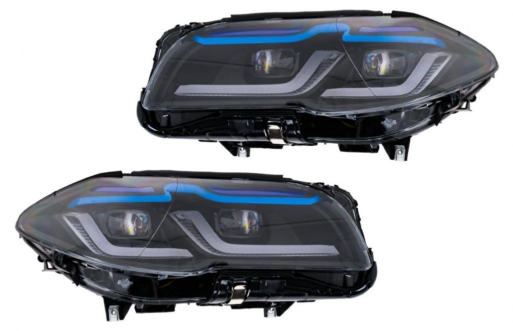 LED-Scheinwerfer für BMW 5er F10 F11 2011–2014 Xenon Umrüstung auf G30-Design.
