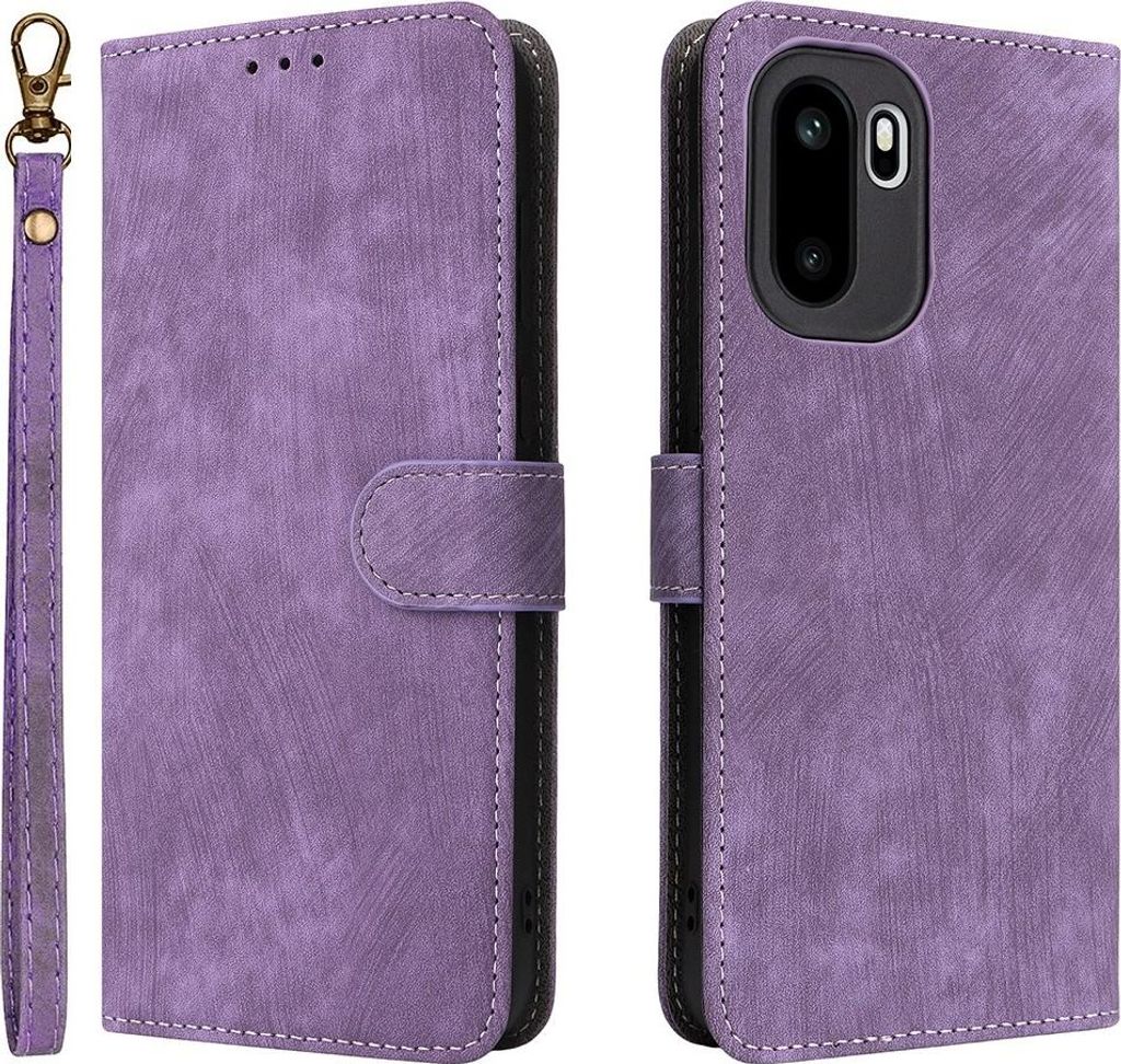 OnePlus 15R Hülle - Coverup Klapphülle mit Schlüsselband - Violett