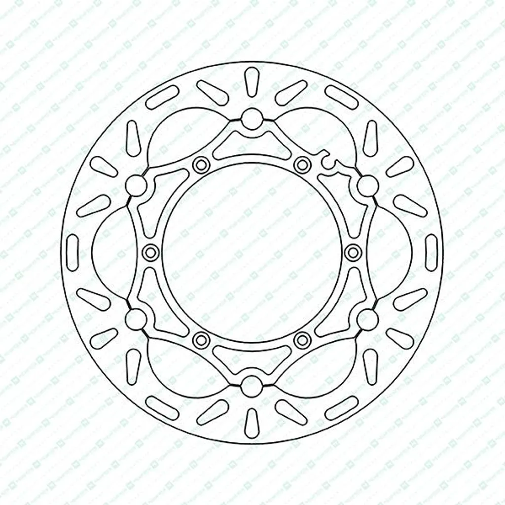 Disque de frein flottant anti-vibration 270mm pour stopper le fading