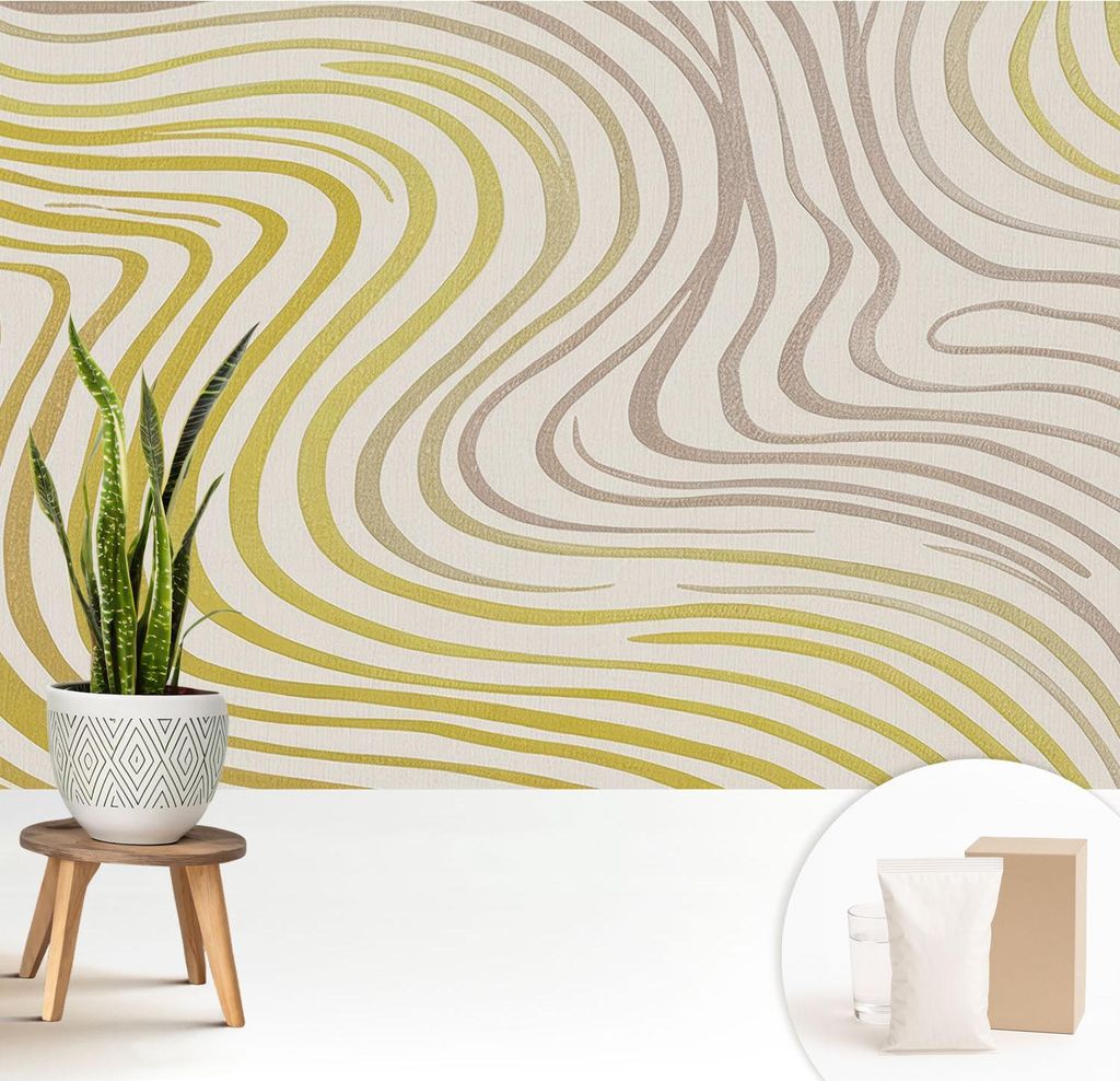 Fototapete - 208x146 cm - Tapete - Wandtapete - Wandbilder - Dekofolie - Tapete Folie - Wand - Dekoration - Wohnzimmer - Flüssige Eleganz