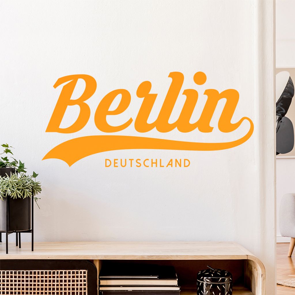 Berlin Deutschland Wandtattoo Wandaufkleber Wall Sticker - Dekoration, Küche, Wohnzimmer, Schlafzimmer, Badezimmer