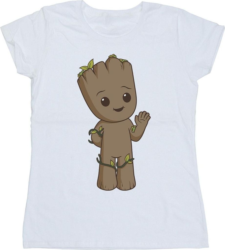 Marvel - "I Am Groot" T-Shirt für Damen BI30442 (M) (Weiß)