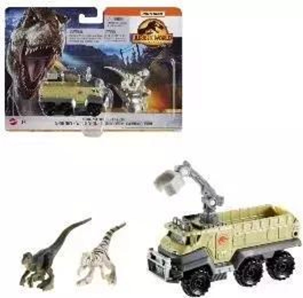 Matchbox Jurassic World Transporter z Welocirapto Zdjęcie produktu 