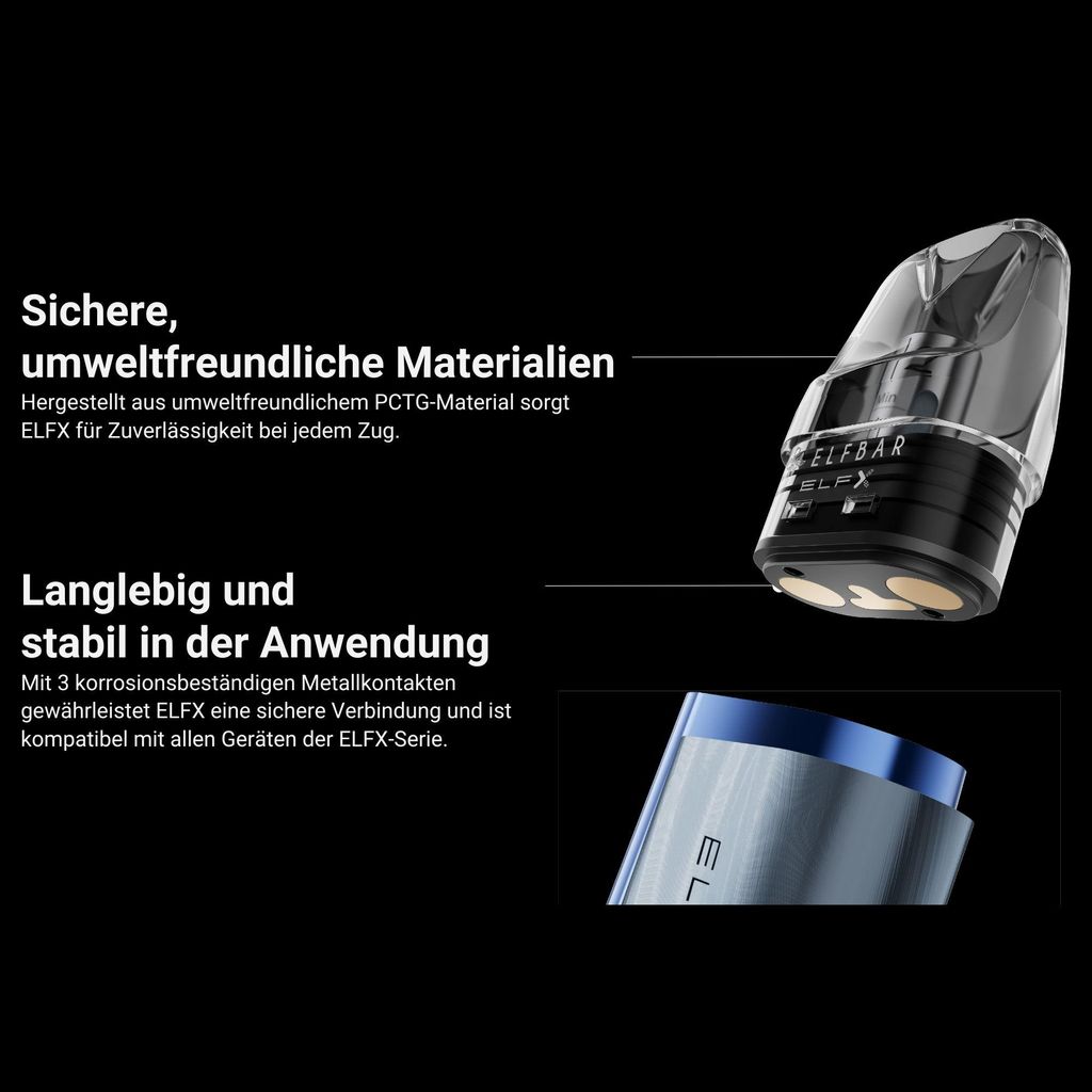 ELFBAR ELFX Leerpod 2ml (3er Pack)