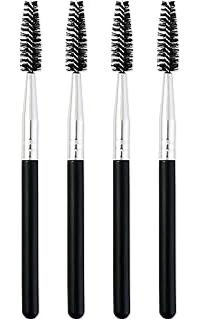 WOLMIK Wimpernbürste, 4 Stück Augenbrauenbürste, Augenbrauenpinsel, Wimpernkamm, zum Modifizieren von Augenbrauen und Wimpern, Make-up-Tools