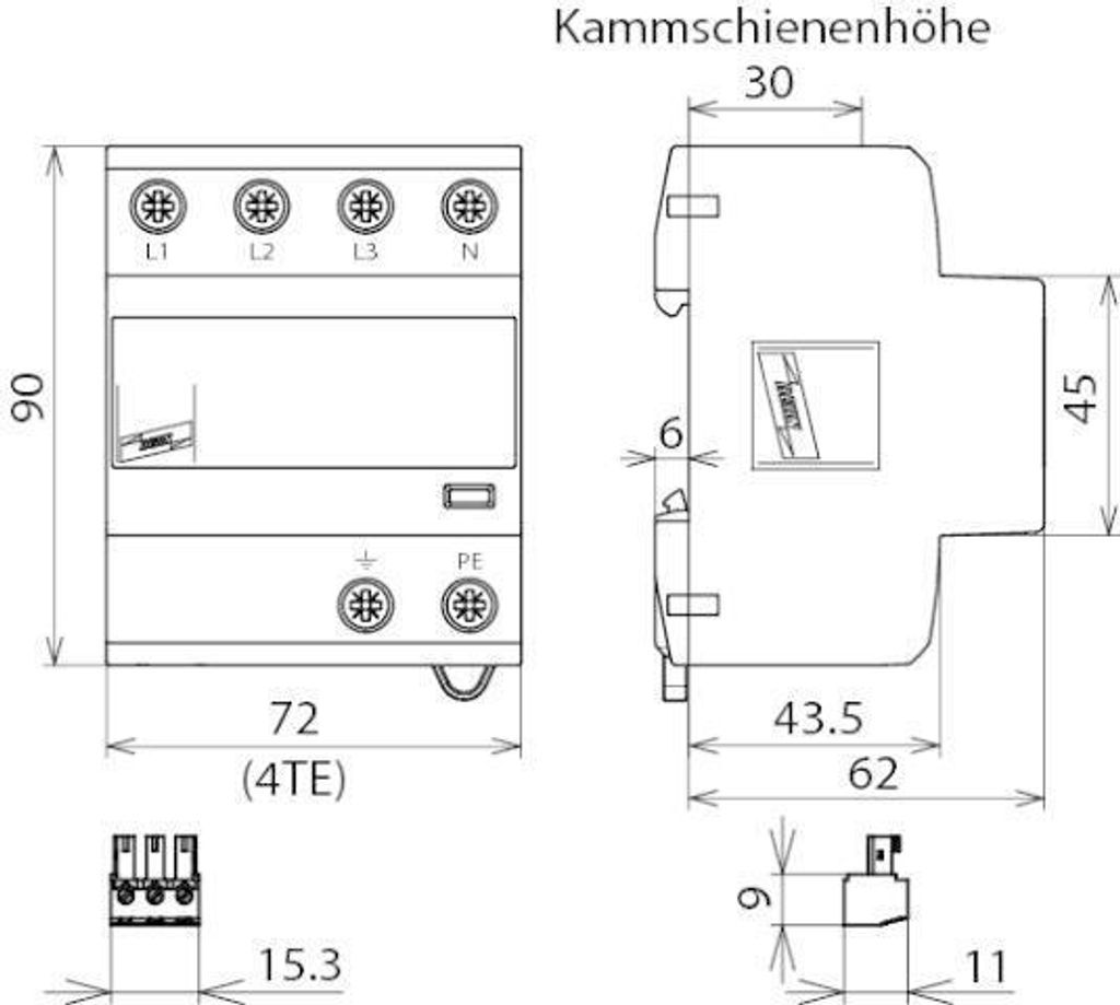 Dehn 941315 DSH TT 255 FM Kombinovaný vodič DEHNshield typ Obrázok produktu 6