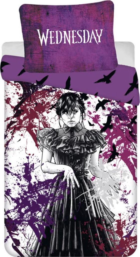 Wednesday Bettbezug - Raven - 140 x 200 cm (70 x 90 cm) - Produktbild 
