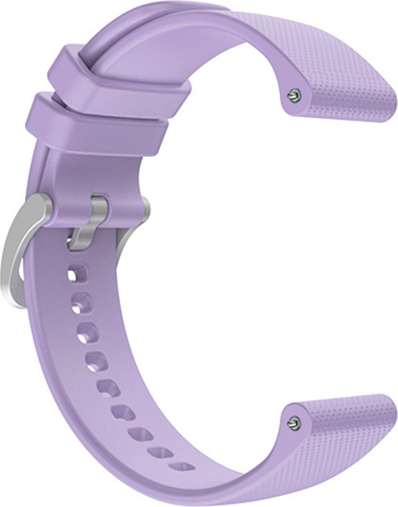 Watch Band 20mm/22 mm Plaid Weiches Silikon -Uhrband -Armbandersatz für Garmin Venu SQ/Vivoactive 3 4/Forerunner 245-Helles Lila-Größen: 20 mm