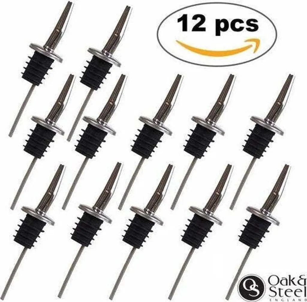 Set Versatori per Liquori 12pz Oak&Steel - Accessori Bar per Feste