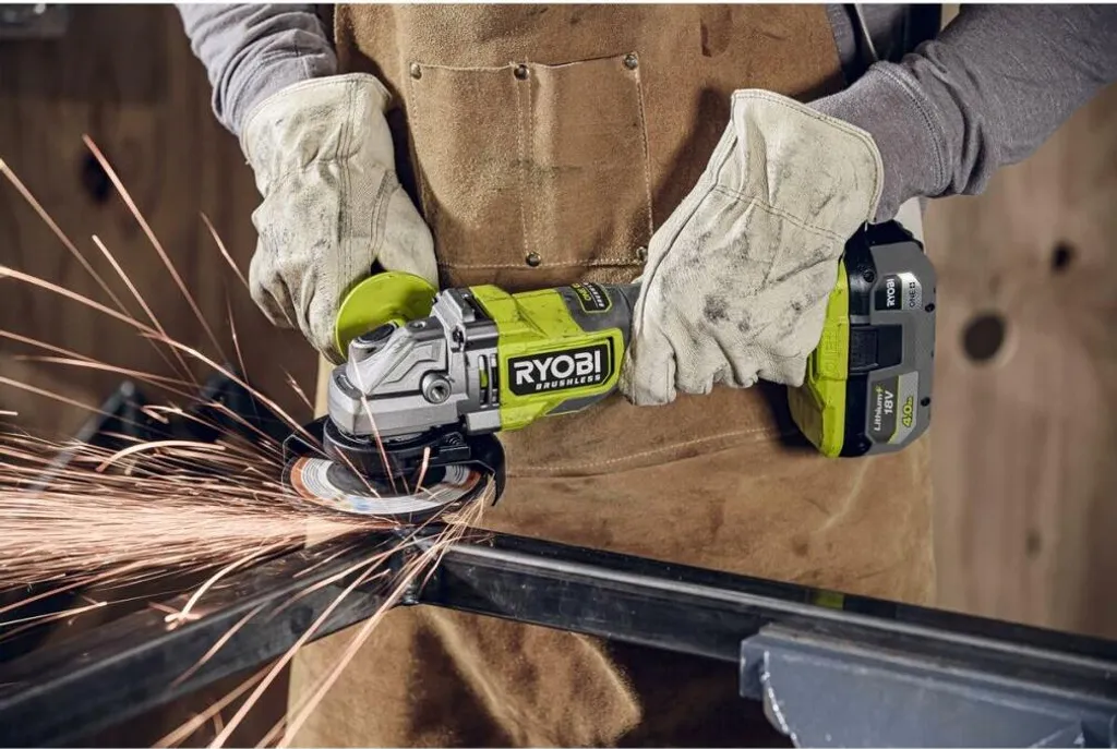 Ryobi RAG18BL-0 Meuleuse d'Angle 125mm Brushless Interrupteur Palette