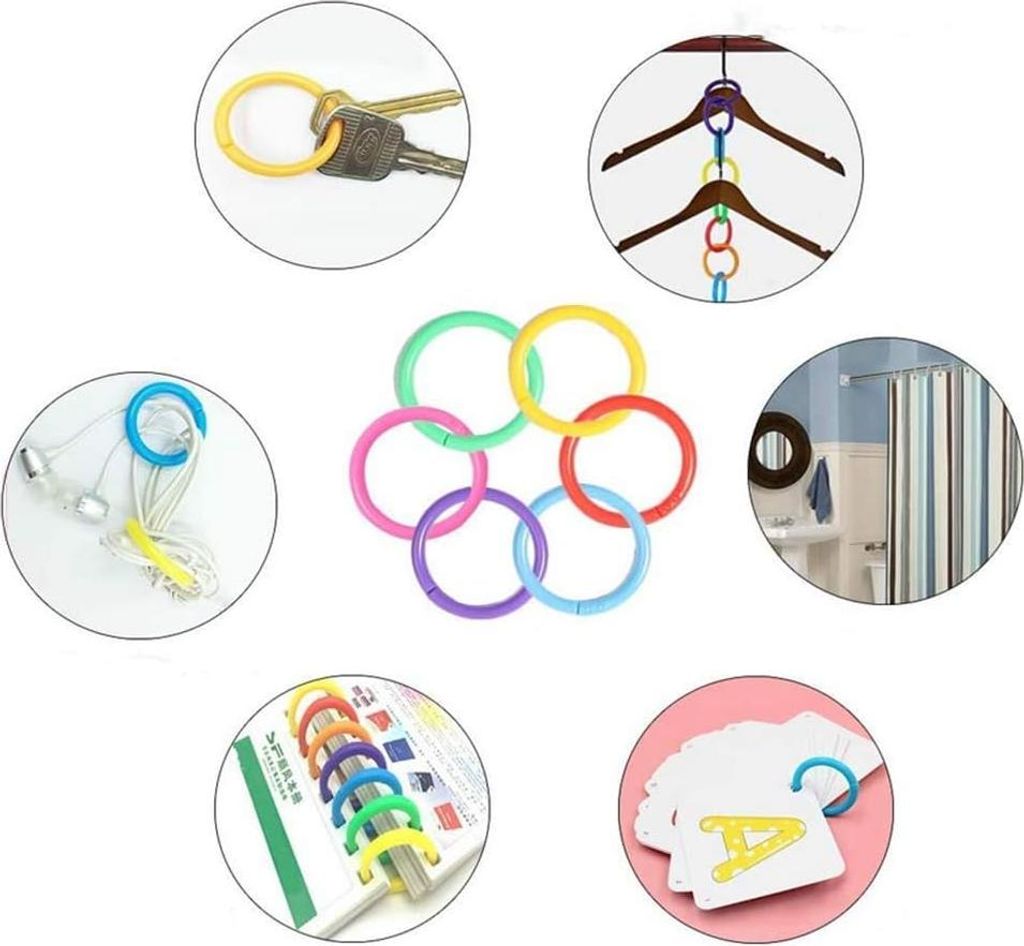 Für Dokumente und Scrapbooking - 100 x 27 mm Binderinge - Set mit 20 mm und 28 mm Ringen