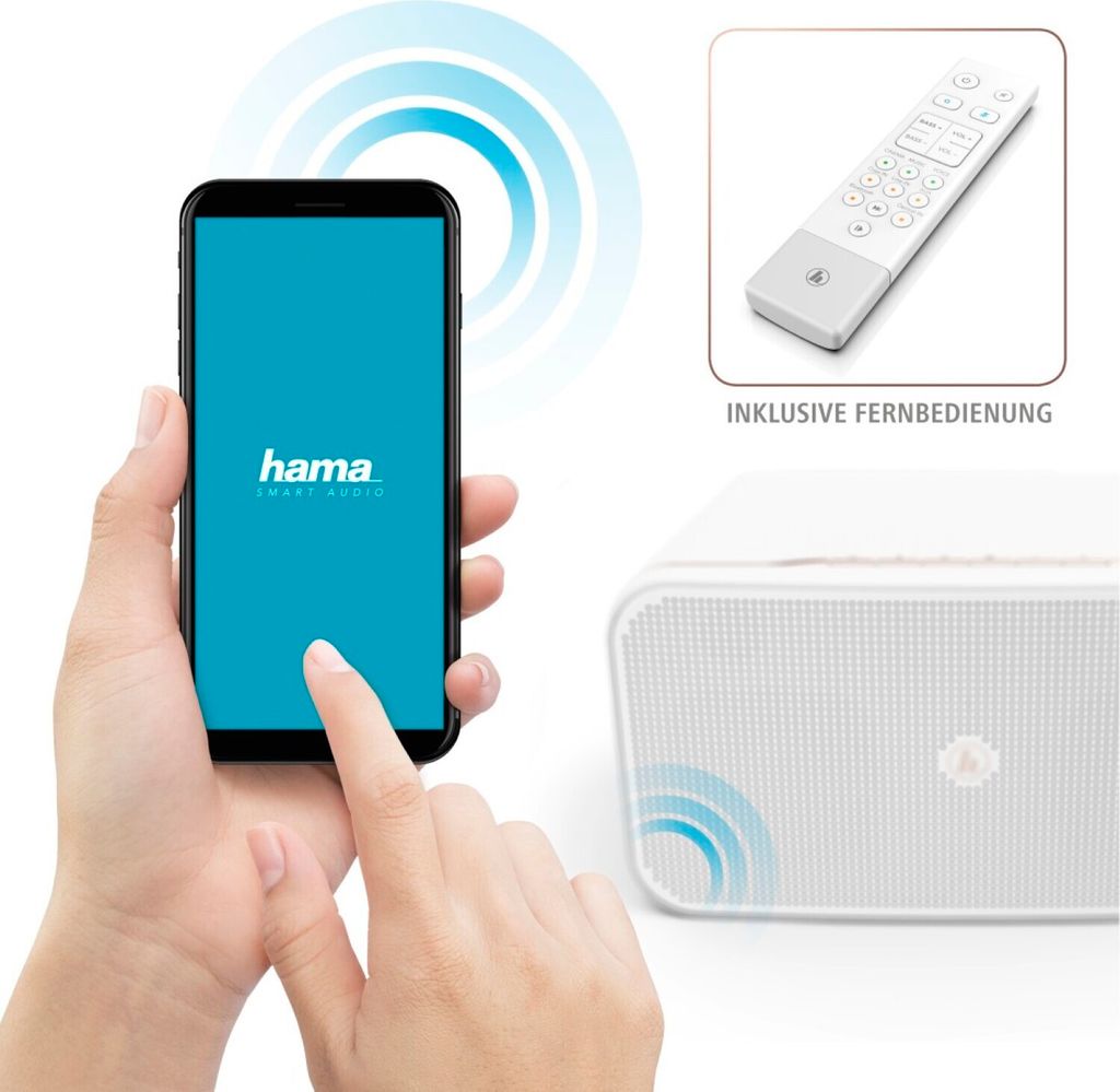 Hama Smart-Speaker "SIRIUM2000AMBT", Alexa/Bluetooth®, Weiß Produktbild 3