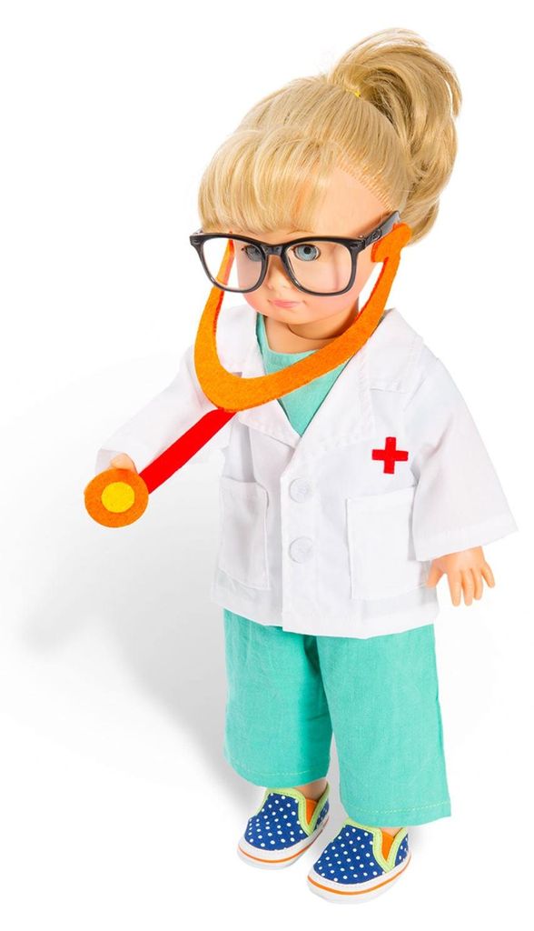 Heless GmbH Heless 1653 - Puppen-Arzt Outfit mit Stethoskop, Größe 28-35 cm 4