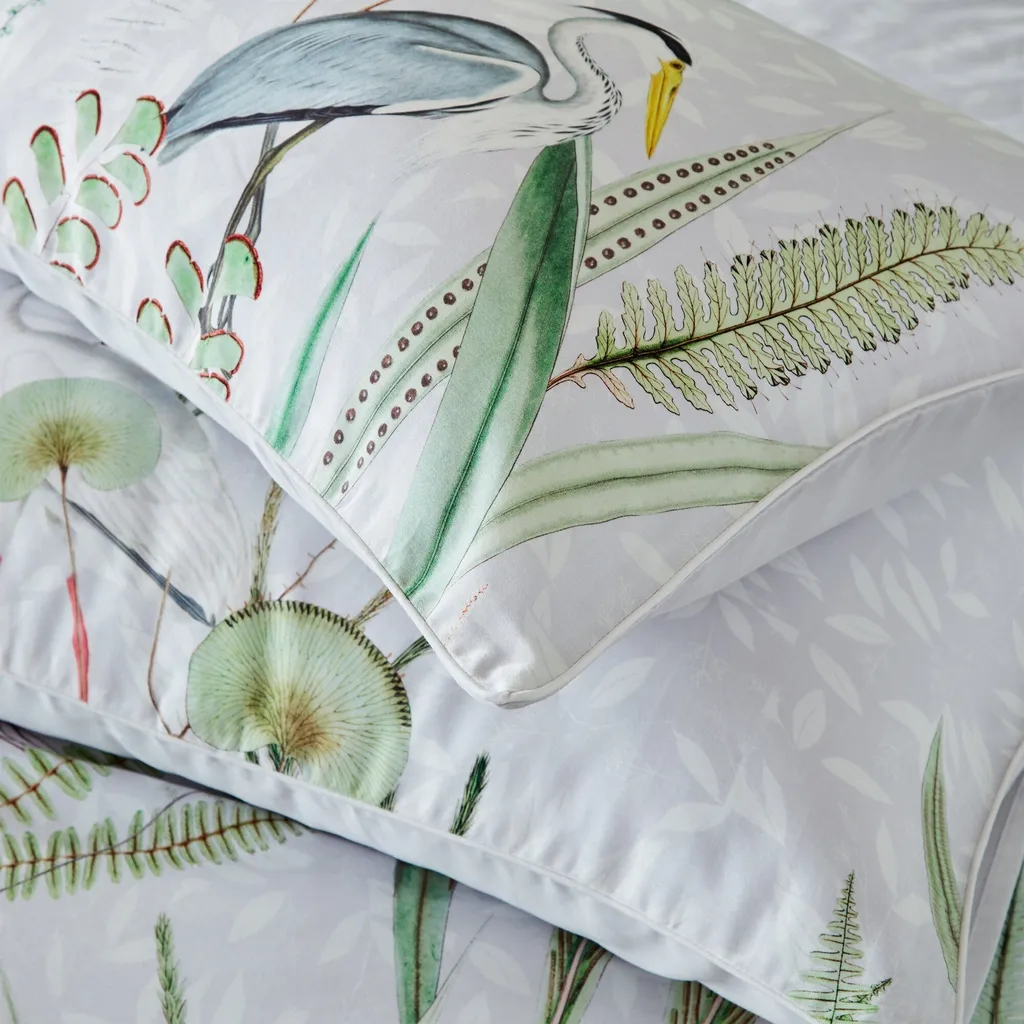 Parure de lit Aaliyah Paoletti Botanique RV2386 Superking Blanc Vert - 3