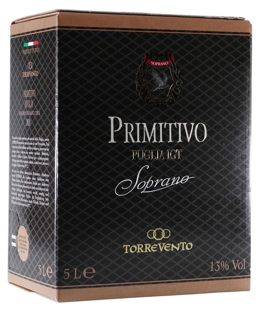 Soprano Primitivo Puglia IGT -trocken- 5,0L BIB Produktbild 