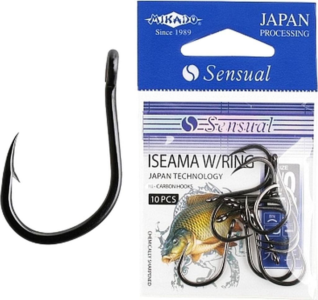 MIKADO SENSUAL ISEAMA 10 extrem starke und geschmiedete Karpfenhaken Gr.12