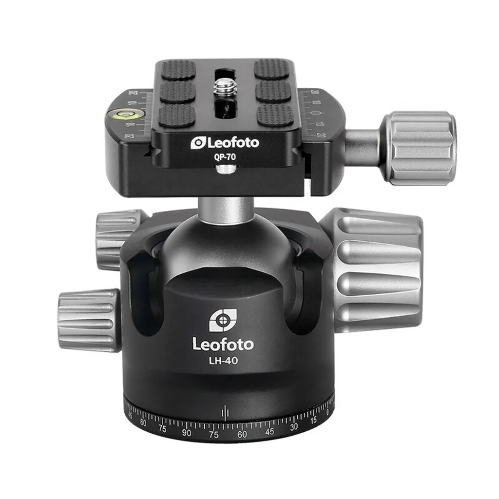Rotule Ball Leofoto LH-40 et Plateau Rapide Arca pour Trépied Photo Pro