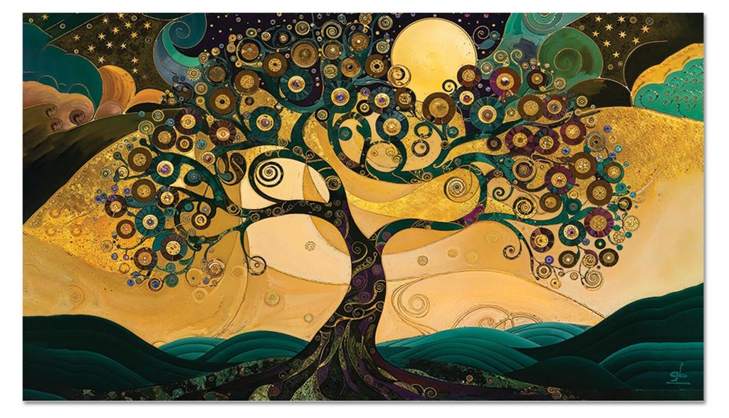 Giallobus - 13 - Sternenbaum - Giallobus - 35L x 20B cm - Bild - Acrylglas