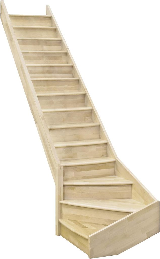 Minka Wangentreppe Home Turn 300cm max. Geschosshöhe Fichte Linksgewendelt ohne Geländer
