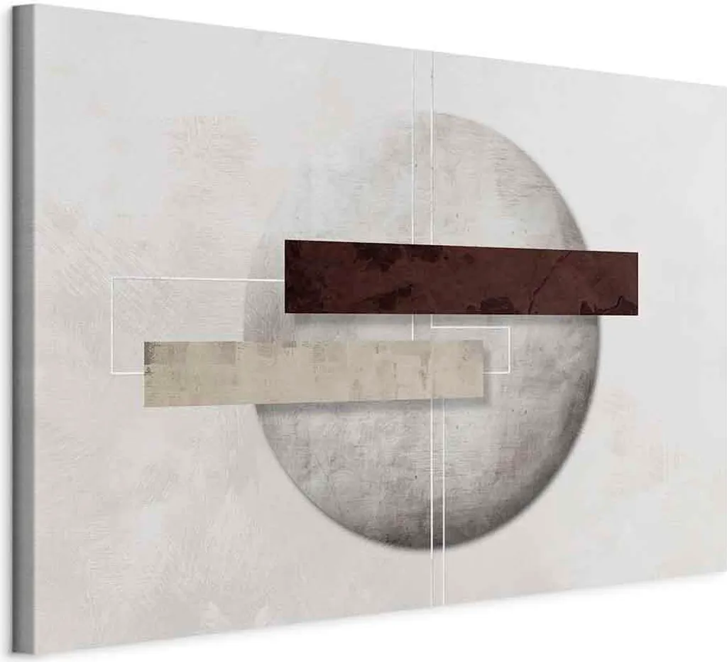 Quadro Moderno Economico 60x40 cm - Decadenza Geometrica su Tela TNT - 1