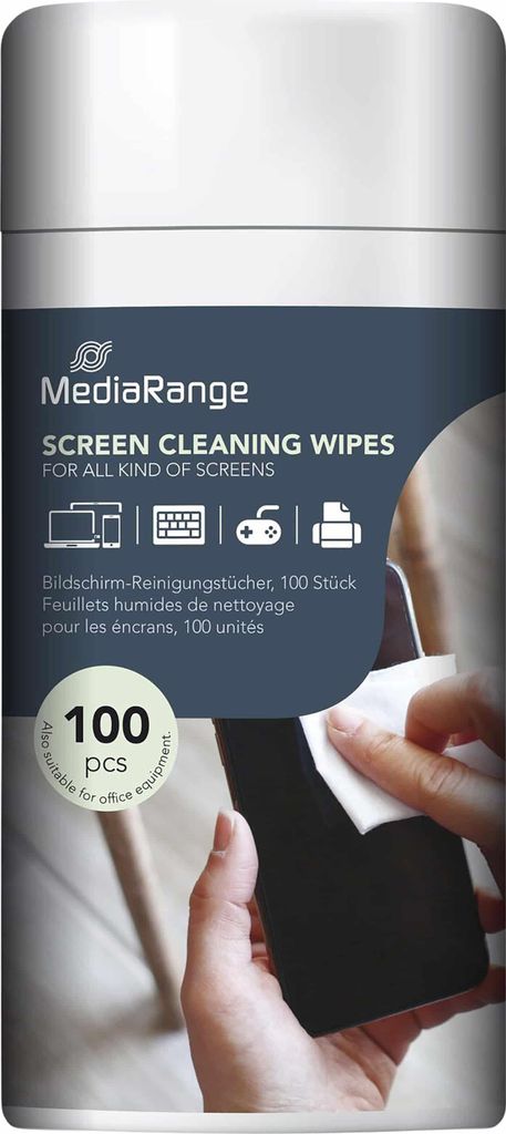 MediaRange Bildschirmreinigungstücher 100pcs/Spenderdose