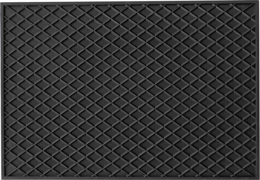 Rechteckmatte, Gummi, 53 cm x 37 cm, schwarz von PETEX Produktbild 