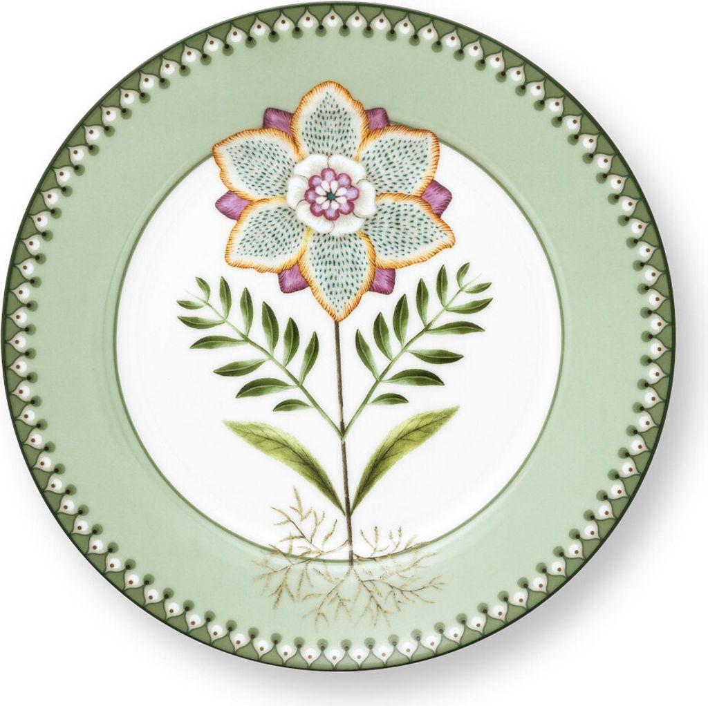 Frühstücksteller ?Lily & Lotus", light green, Ø:21 Produktbild 