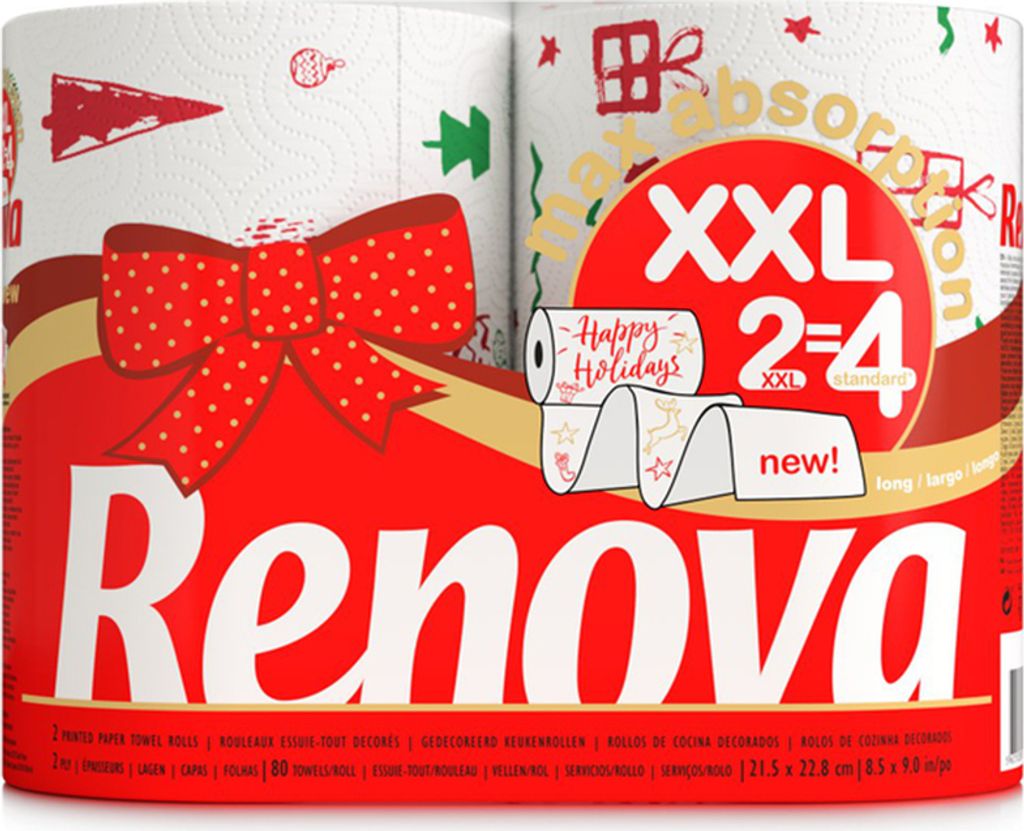 Küchenpapier 2-lagig XXL - Christmas - 2er Pack | Produktbild 1